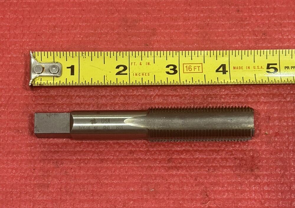Vintage NF GH3 HSS, 3/4-16 Hand Tap Morse Flute Made in USA